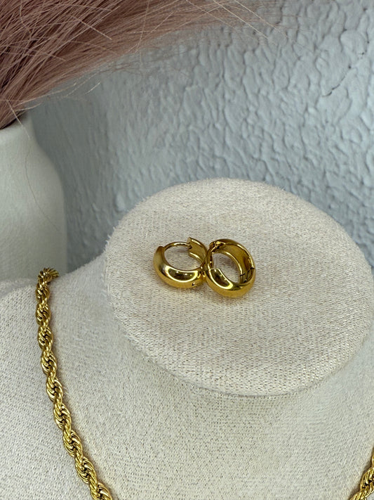 Argollas Mini Doradas