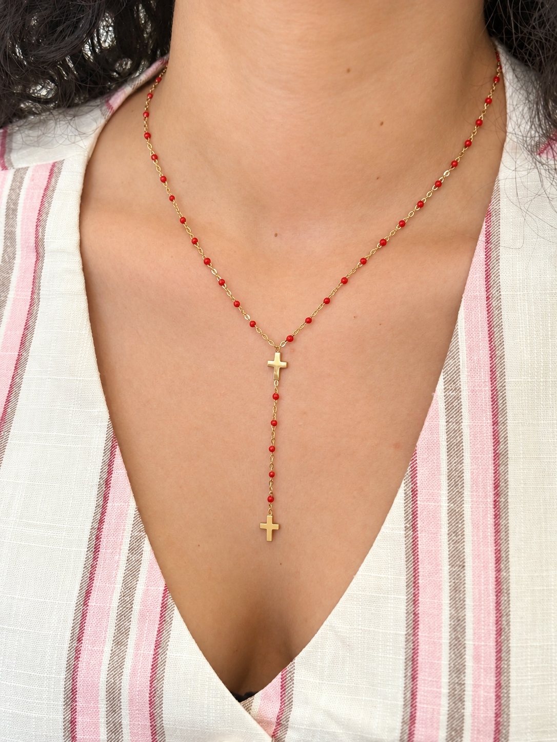 Collar Rosario de Cruz