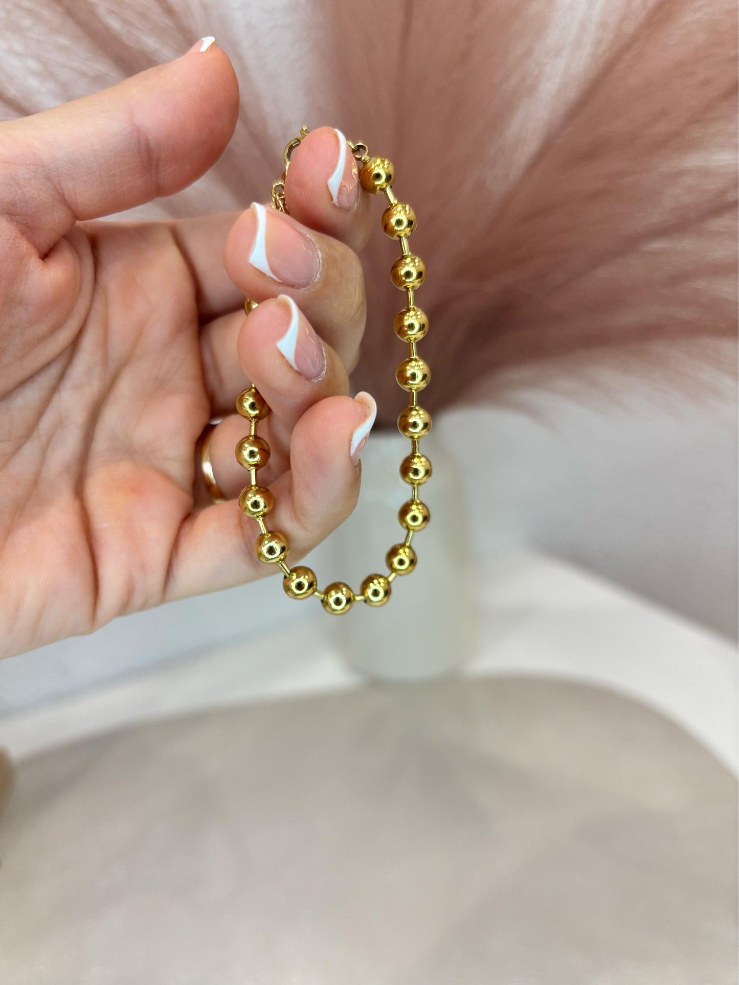 Pulsera Cuentitas Doradas