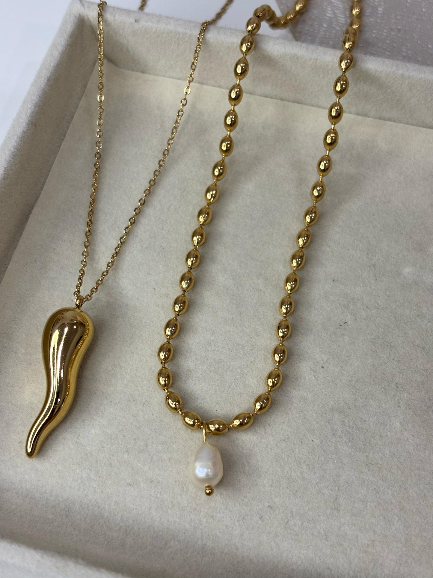 Collar Cornicello Dorado